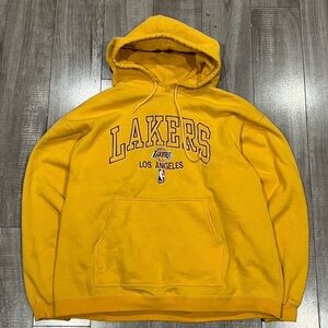 Heavy Warm Reebok Yellow Lakers Hoodie